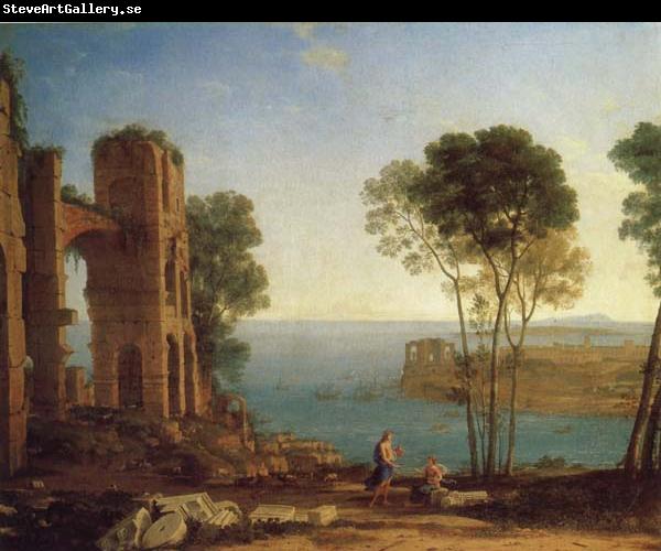Claude Lorrain The Harbor of Baiae with Apollo and the Cumaean Sibyl